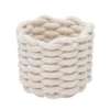 Paniere rangement en corde creme