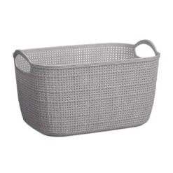 Paniere rectangulaire effet lin