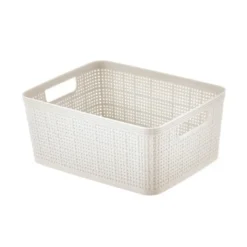 Paniere rectangulaire effet lin