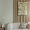 Panneau decoratif tasseaux bois