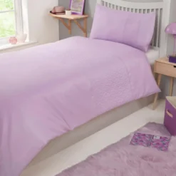 Parure kids fleur lilas 140x200