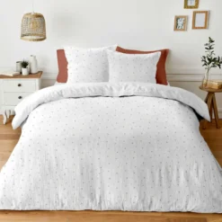 Parure 260x240 gaze coton lavee