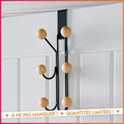 Patere de porte 6 crochets