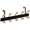 Patere de porte metal noir x10 t