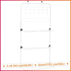 Patere de porte + sechoir 2en1