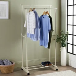 Penderie 2 barres creme