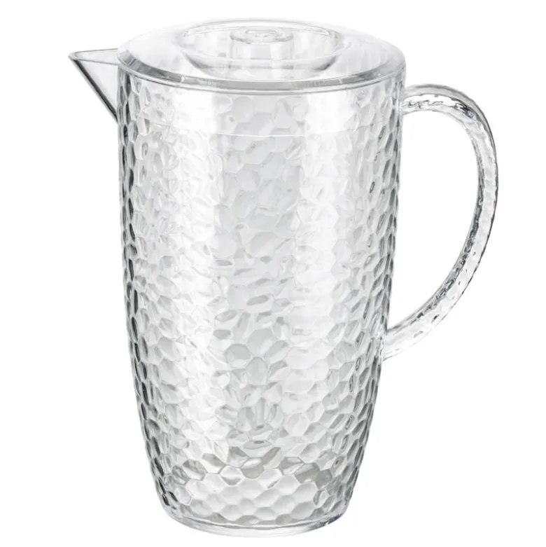 Pichet craquele transparent