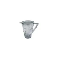 Pichet motif feuillage avec couv