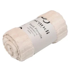 Plaid flanelle arche creme 130x1