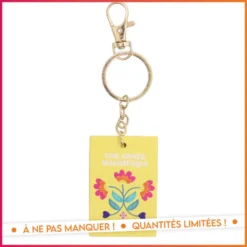 Porte cle en bois merci