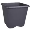 Pot carre chorus 40cm gris