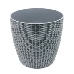 Pot de fleur en plastique