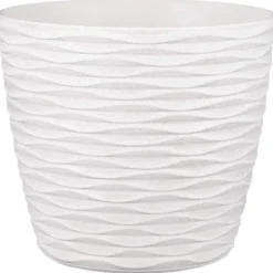 Pot de fleurs en plastique rond
