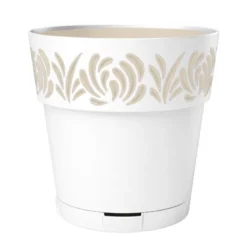 Pot gaia d30cm blanc