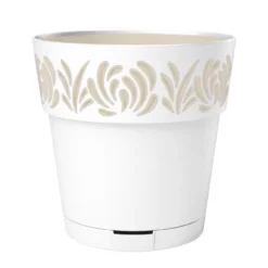 Pot gaia d25cm blanc