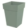Pot mi-haut carre toscane vert