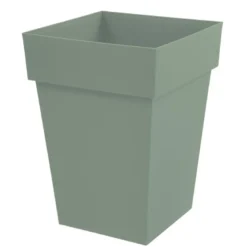 Pot mi-haut carre toscane vert