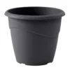 Pot rond marina 25cm gris anthra