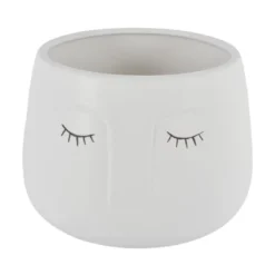 Pot visage 3d o20cm beige