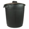 Poubelle de jardin 80l noir