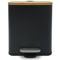 Poubelle 5 litres bambou noire