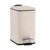 Poubelle 3l metal frein de chute