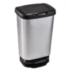 Poubelle pedale jive 40l silver