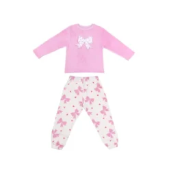 Pyjama fille polare noeud rose