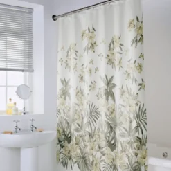 Rideau de douche botanique