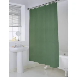 Rideau de douche gauffre vert