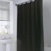 Rideau de douche polyester noir