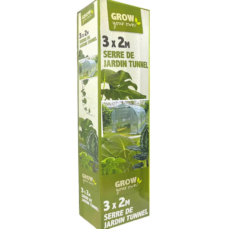 Serre de jardin 2x3m tube