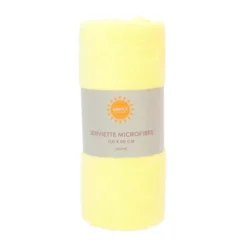 Serviette microfibre jaune