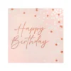 Serviette 33x33cm x20 rose g