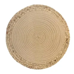 Set de table creme et naturel x2