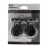 Support plafond x 2 d28 - noir m