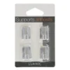 Supports adhesifs x4 - chrome