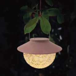 Suspension solaire boule ciselee