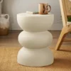 Table d'appoint boudins creme