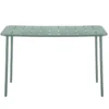 Table rectangle vert treillis