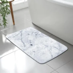 Tapis bain marbre 50x80cm mem fo