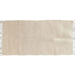 Tapis delhi 70x140cm blanc
