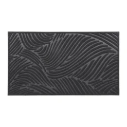 Tapis vague 43,5x75cm noir