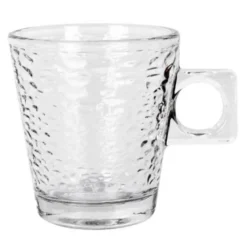 3 tasses en verre abstracto 80ml