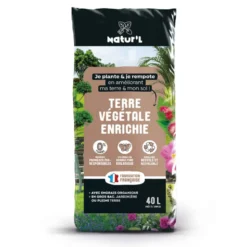 Terre vegetale enrichie 40l uab