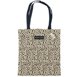 Tote bag leopard et message