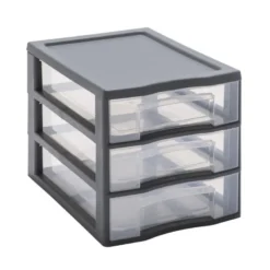 Tour a4 mm 3 tiroirs gris