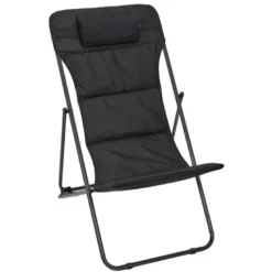 Transat pliant noir