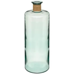 Vase bouteille raphia h75cm