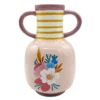 Vase fleuris anses